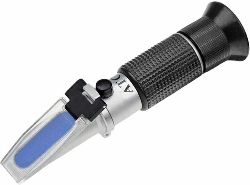 CHOYCLIT Refraktometer 0-90% Brix Manuelles Refraktometer zur Bestimmung des Zuckergehalts in Honig, Pflanzenöl, Sirup, ...