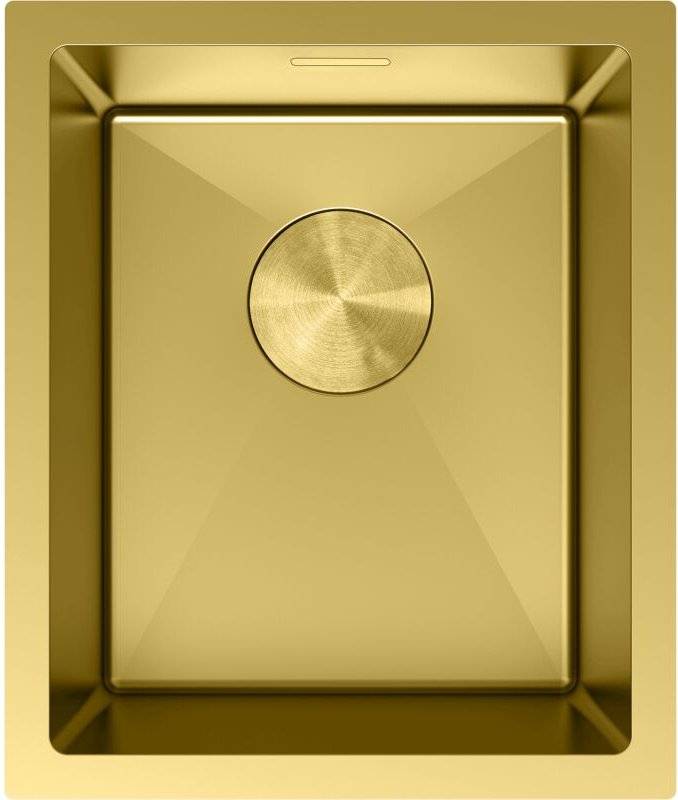 Mexen - Trixo Edelstahlspüle 1-beckig 370 x 440 mm, gold - 6412371000-55