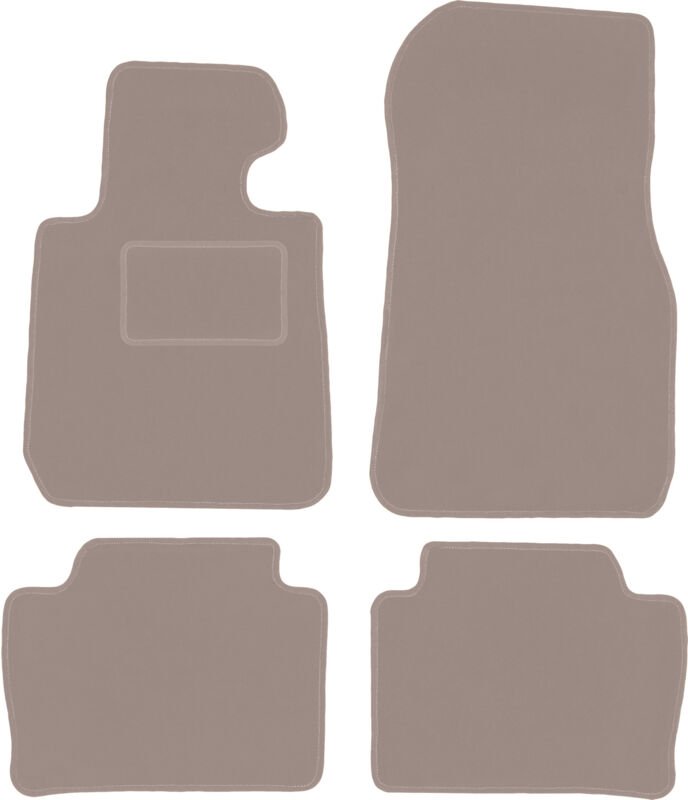 Beige Velours-Fußmatten für: BMW 3 F31 Kombi, Touring (2011-2018)