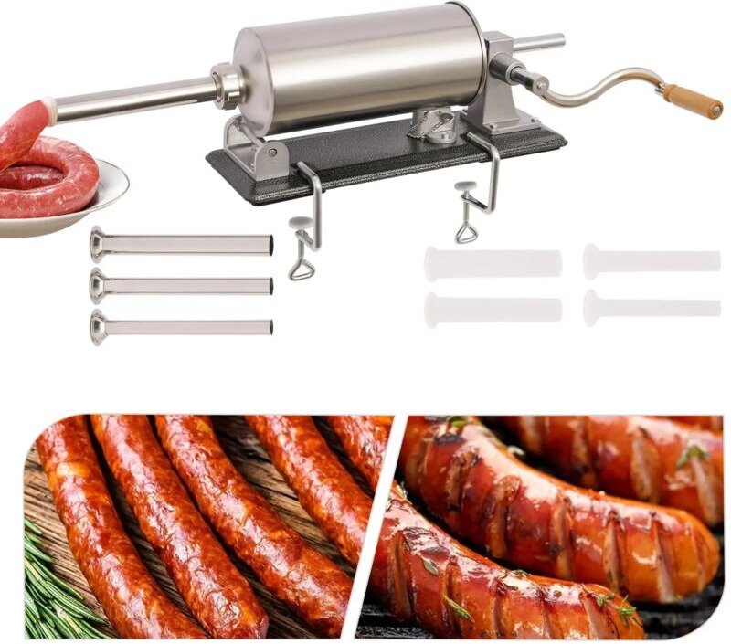 Gojoy - Edelstahl Wurstfüller Maschine Wurstfüllmaschine Wurstspritze Wurstpresse 4L
