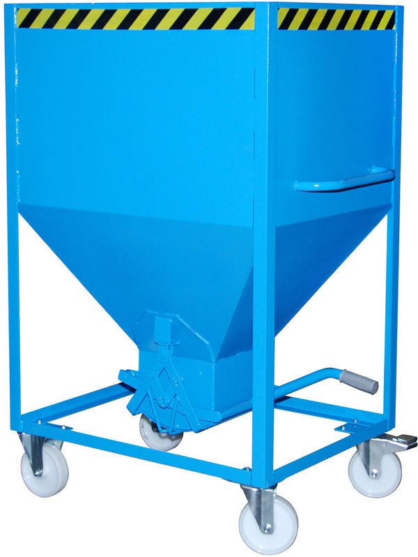 Bauer Silobehälter SR 600, lackiert, Lichtblau