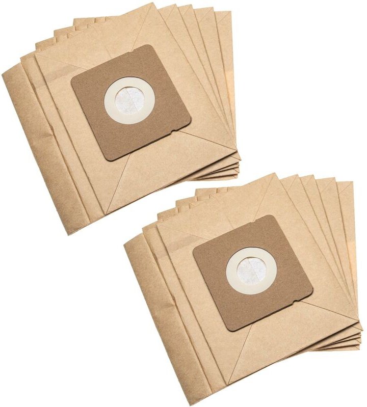 10x Staubsaugerbeutel kompatibel mit Rowenta RO5295OA Staubsauger - Papier, 17,7cm x 17,5cm Sandfarben - Vhbw