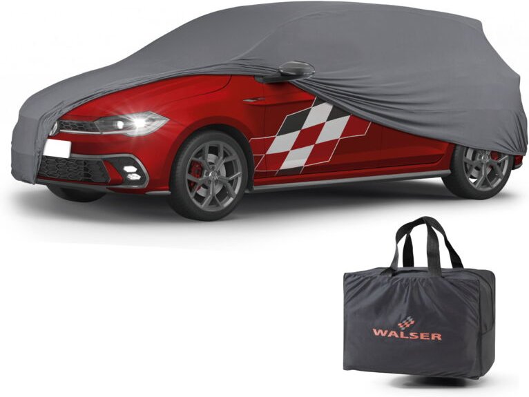 Walser - Autoplane Indoor Stretch Plus, PKW-Abdeckplane Größe m anthrazit