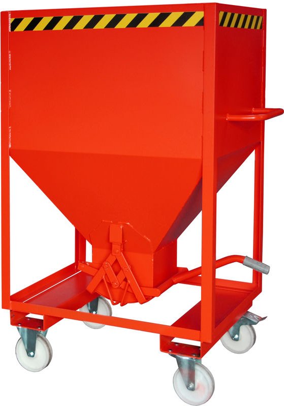 Bauer Silobehälter SRE 600, lackiert, Feuerrot