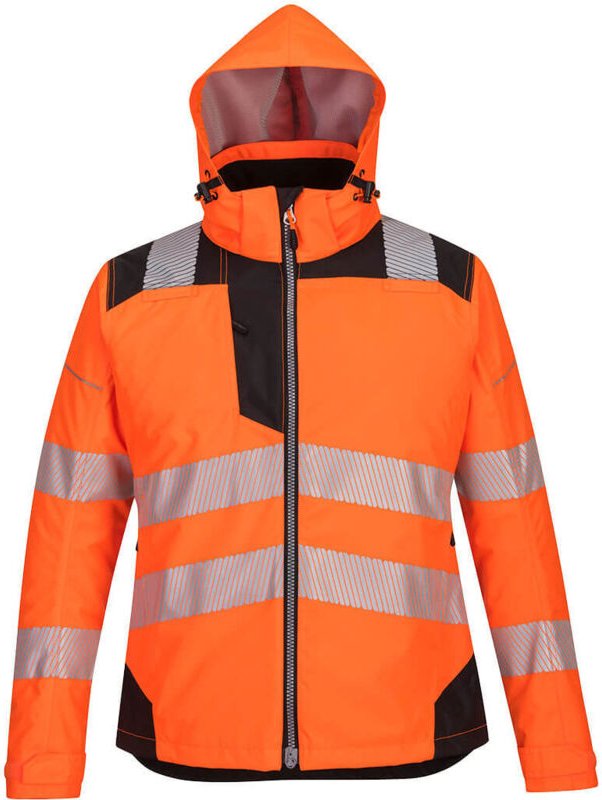 Damen-Winterparka PW3 Orange/Schwarz L