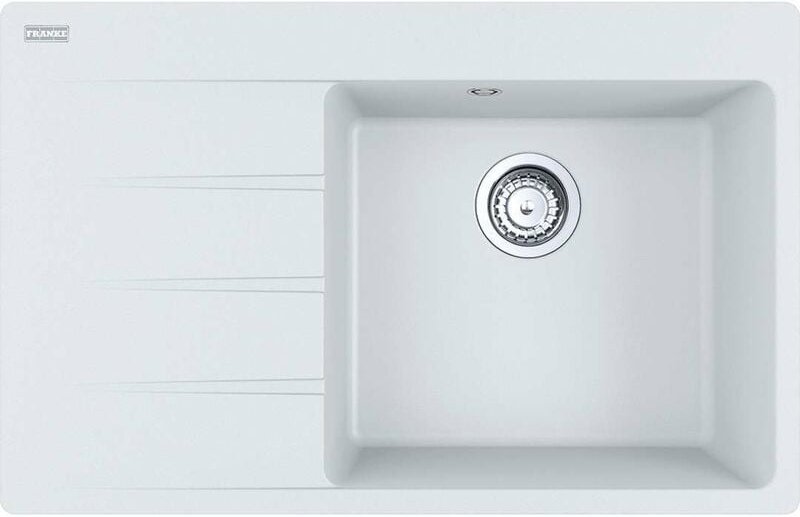 Franke - Centro - Fragranit-Spüllbecken cng 611-78 TL/7, 78x50 cm, Eisweiß 114.0637.505