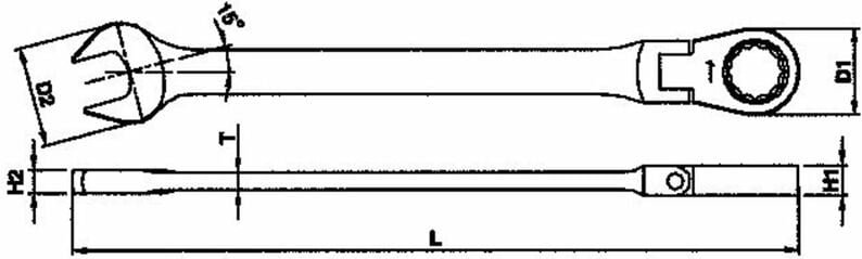 Thumbnail - Tengtools - Knick-Ring-Maulschlüssel, 9mm 600509RF 131890204