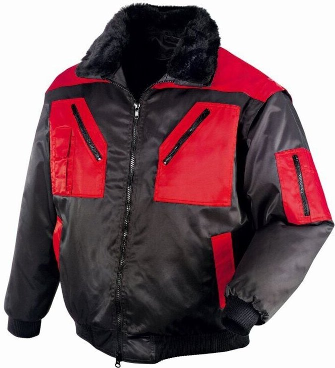Pilotenjacke oslo teXXor 4180 schwarz/rot Gr.4XL