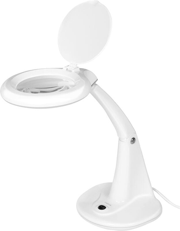 WZ0059 Lupenleuchte für den Schreibtisch, 3 & 12 Dioptrien Vergrößerungsfaktor=4 x 100 mm 2 - Logilink