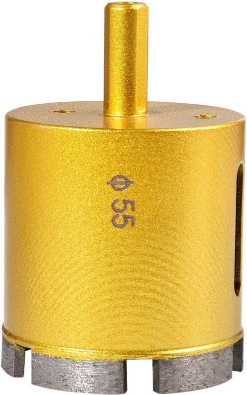 55 mm Diamant-Lochsäge, Hohlkernbohrer für Glas, Porzellan, Marmor, Keramik, Porzellan, Fliesen, Marmor, Granit (55 mm D...