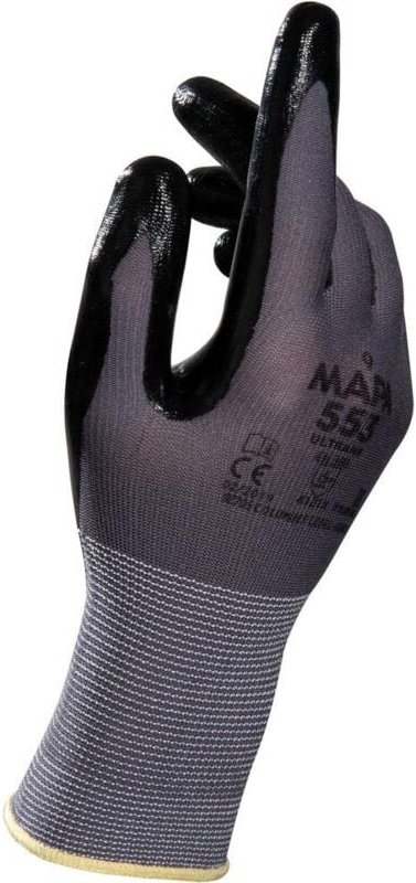 Arbeitshandschuh Ultrane 553 7 ii Strick schwarz/grau