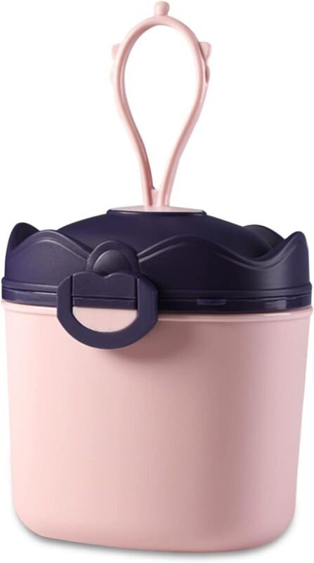 500 ml Milchpulverspenderbox, tragbare Milchpulverbox mit Löffelfach, luftdichtem Deckel, Babynahrungsspenderbehälter, M...