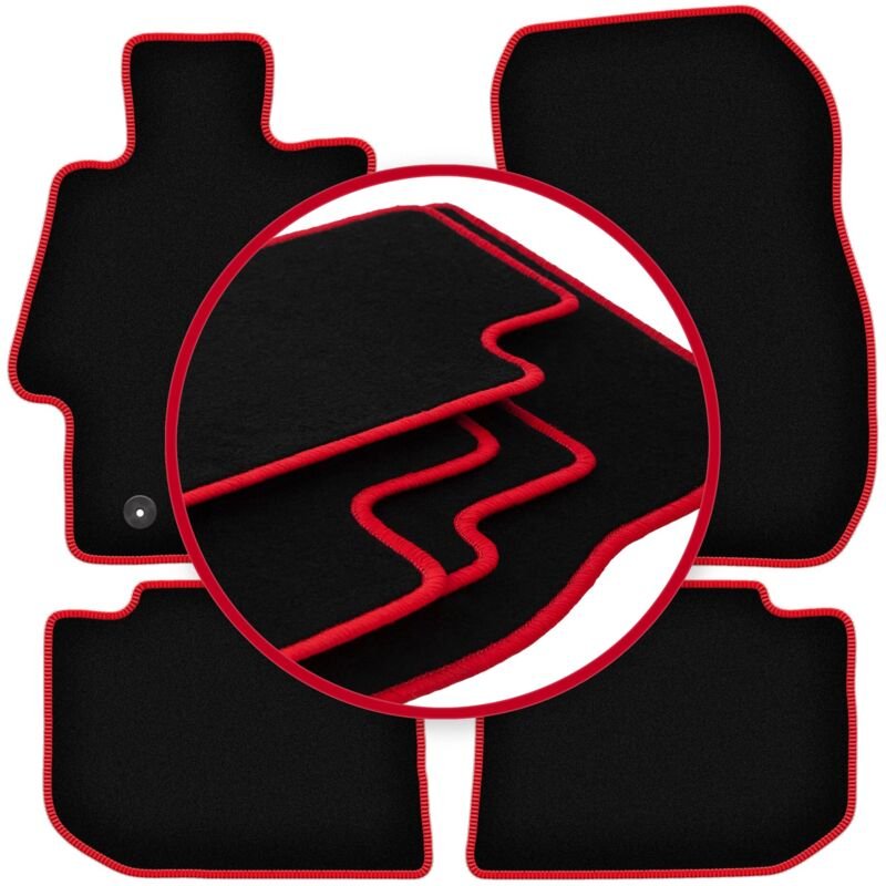 CARLUX-RED Auto-Fußmatten für: Subaru XV Crossover (2011-2017)