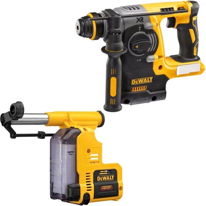 DeWalt DCH 273 N Akku Kombihammer 18 V 2,1 J SDS Plus Brushless + D 25303 DH Staubabsaugung - ohne Akku, ohne Ladegerät