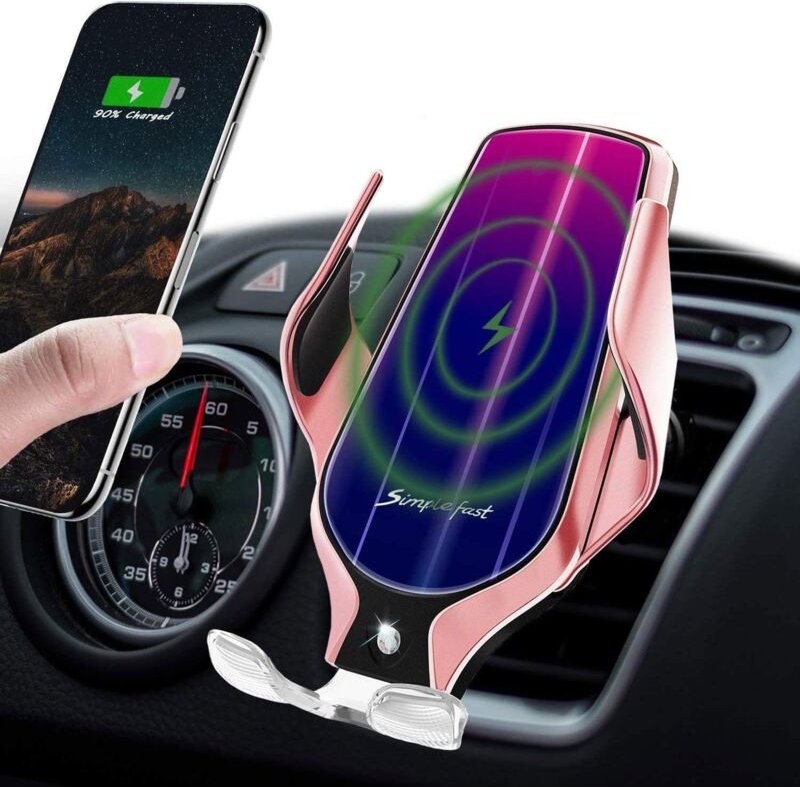 Drahtlose Autoladegeräthalterung, Handyhalterung mit automatischer Klemmung und Belüftung, 10 w Qi Fast Car
