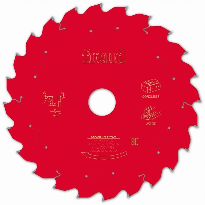 Sägeblatt für Akku-Handkreissäge Freud 216 1,7/1,2 AL30 Z24 ba 5° - F03FS10061 -FR16W006MC