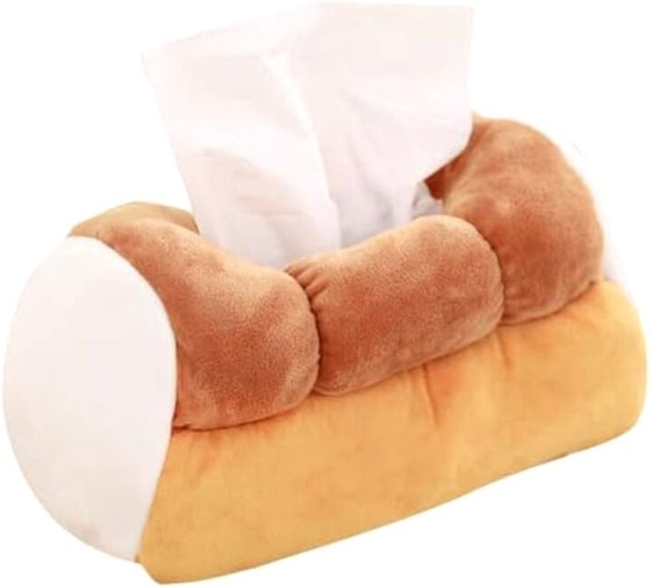 Tlily - Simulation Von Kreativen Toast-Taschentuchbox, PlüSchtiere, Zuhause, Auto, Papierbox-Set