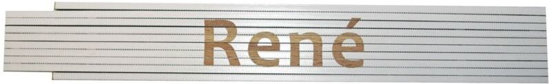 Zollstock Rene 2 m weiß Zollstock