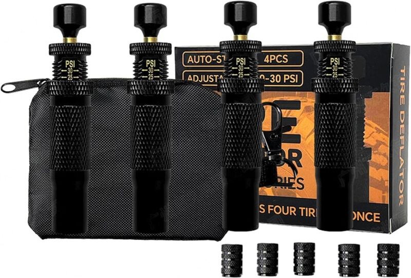 Automatisches Reifenentleerungsset 10–30 psi, einstellbares automatisches Abschaltventil für Reifenentleerung, einschrau...