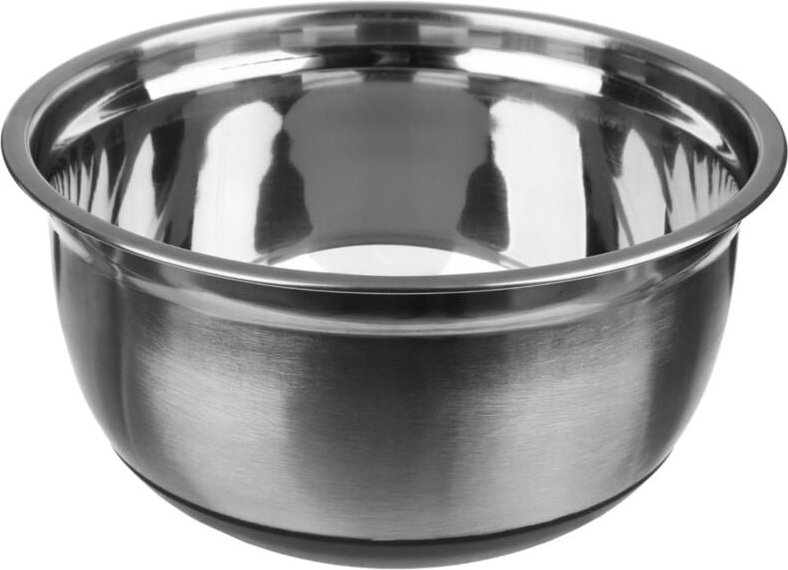 Edelstahl-Rührschüssel mit rutschfestem Boden, 2,5 l