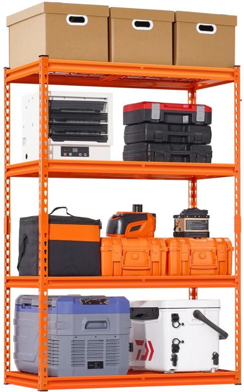 Lagerregale, 1089 kg, 4-stufiges Schwerlastregal für die Garage, 508x1016x1524mm, verstellbares Steckregal für Industrie...