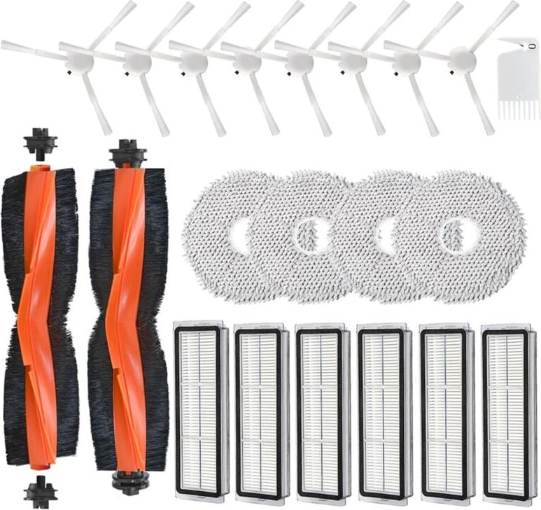 Für Dreame L10S Ultra / L10 Ultra / Xiaomi X10+ Staubsaugerroboter Hauptseitenbürsten Mopppads HEPA-Filter Ersatzteile