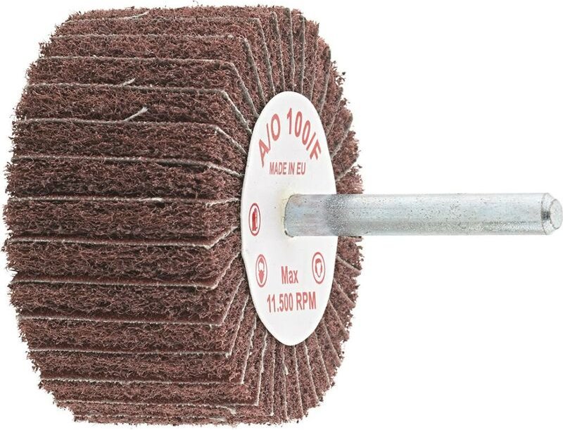 Fächerschleifer kombi Schaft-Ø 6mm 80x50mm A/O 100 fein FORMAT