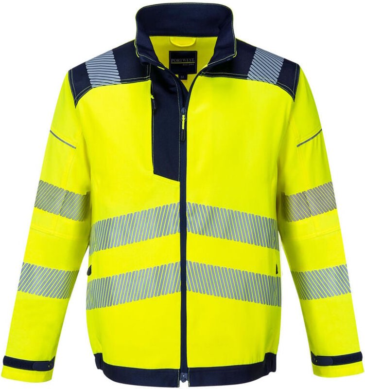 Thumbnail - HV PW3 Jacke Gelb/Navy S