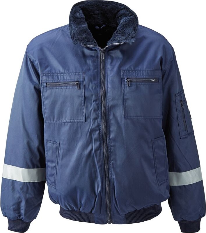 Mascot - Pilotenjacke alaska ,marine Gr. s inkl Reflexstreifen auf Ärmel