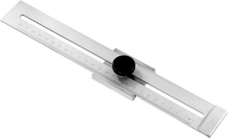Präzisions-Anreißlehre, Parallelreißer aus Edelstahl, lasergravierte Skala, Messbereich 250 mm mumu