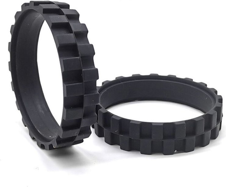 Lntyq Pneu/caoutchouc de remplacement compatible avec Roomba 500, 600, 700, 800, 900, e, i, S. Remplace roue latérale de...