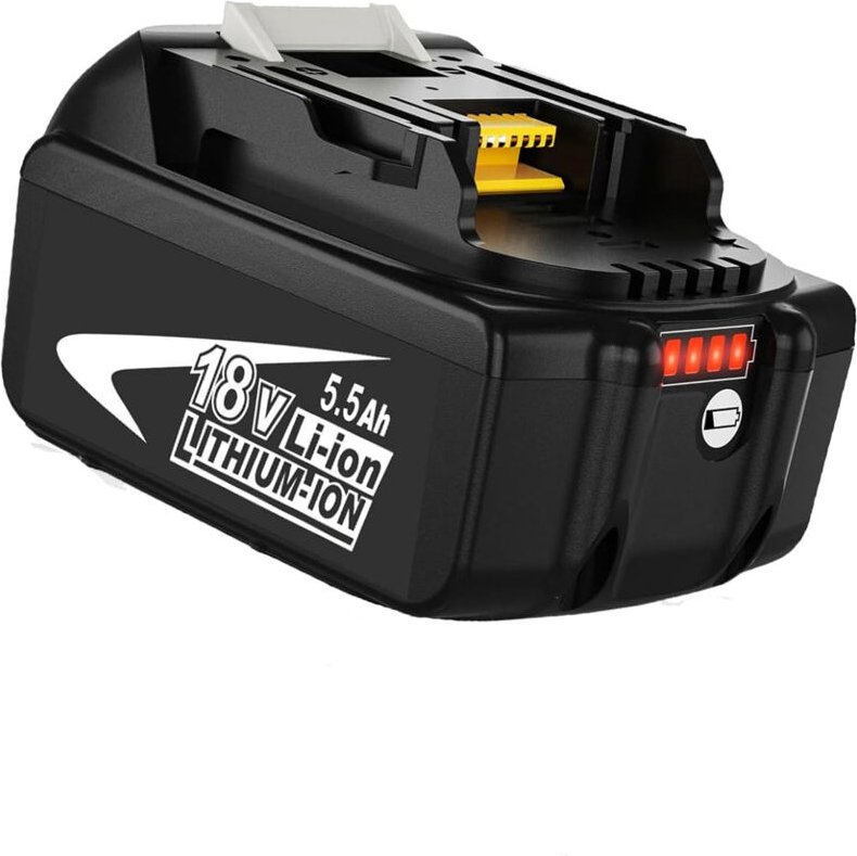 Mawiron - Akku,5.5Ah BL1860B 18V Ersatz für Makita Akku 18V BL1860B BL1850B BL1840B BL1840 BL1845 194205-3 194309-1 LXT-...