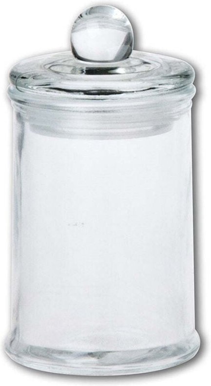 Glass jar for spices with lid