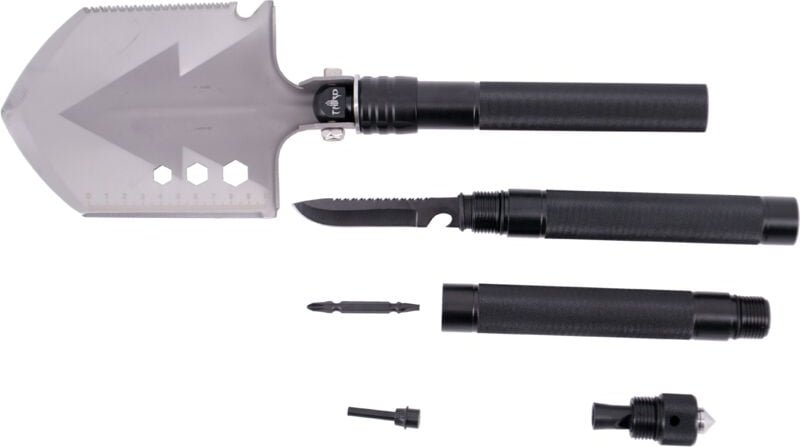 Taktische Schaufel Third M9809 de Stahl 420 de cm insgesamt, Griff de Aluminium, mit 11 verschiedenen Anwendungen in ein...