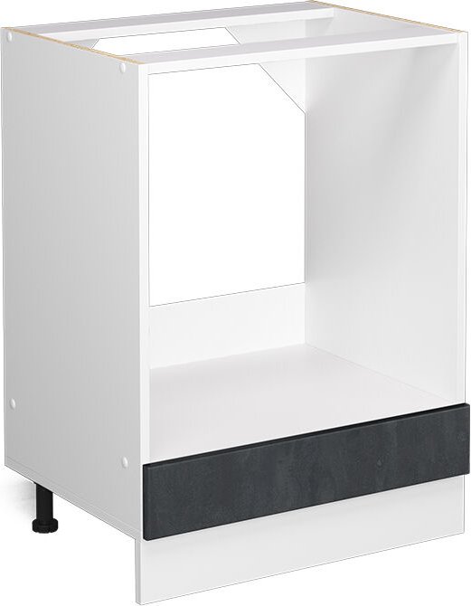 Vicco - Ofenschrank R-Line, Schwarz Beton, 60 cm ohne Arbeitsplatte