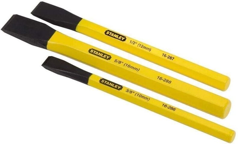Stanley przecinak ślusarski kpl. 3szt.