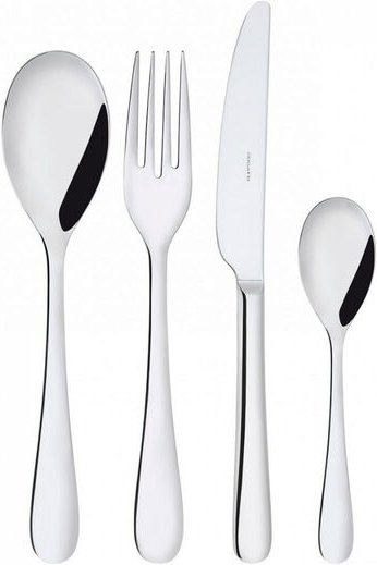 Set von 24 Teilen in der Box Galerie Siena Shiny Steel Bugatti