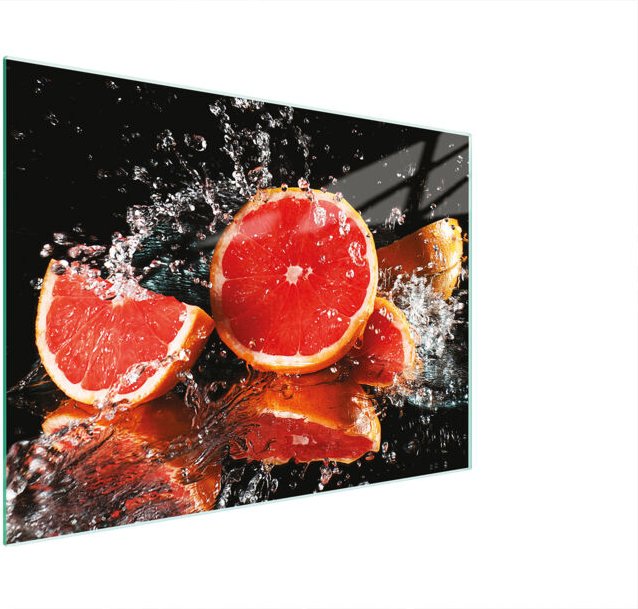 Glasschneidebrett 30x22 Grapefruit