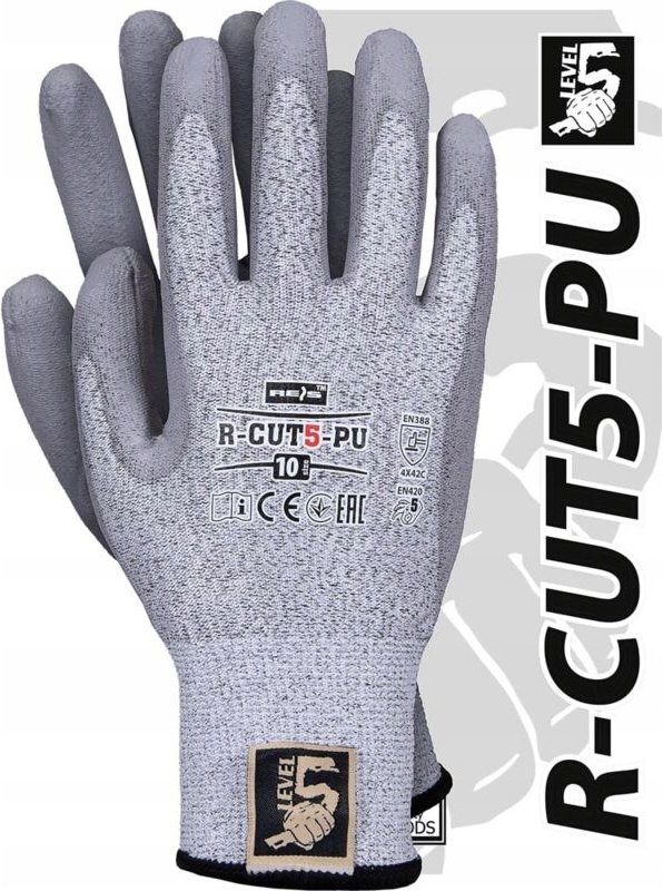Thumbnail - R-CUT5-PU Schnittschutzhandschuhe HDPE XL 10