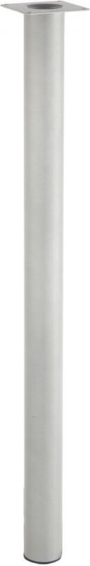 Satz mit 4 festen zylindrischen Tischbeinen aus grauem Epoxidmetall, 71 cm Centrale Brico
