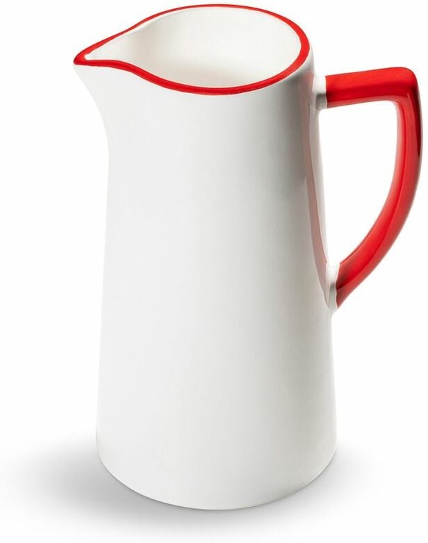 Gmundner Keramik - Rubinroter Rand, Wasserkrug (1,2L)