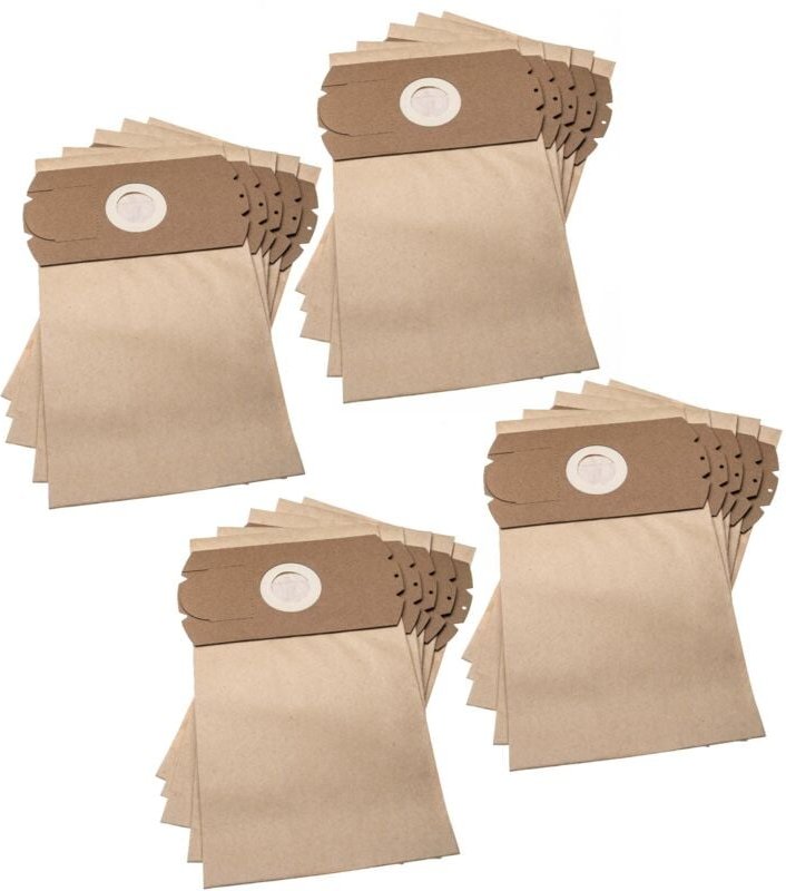 20x Staubsaugerbeutel kompatibel mit Fagor Supermax 1200 Staubsauger - Papier, 31,5cm x 18cm Braun - Vhbw