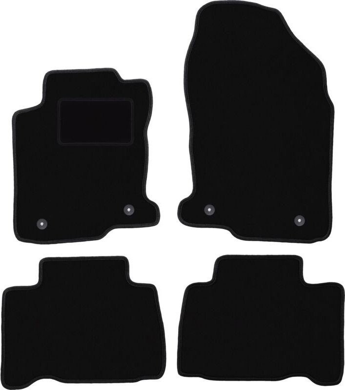 Schwarze Velours-Fußmatten für: Lexus NX 200T Crossover (2014-)