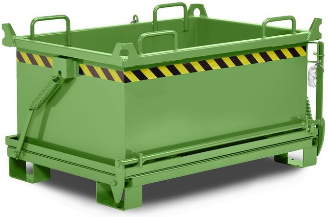 RR Industrietechnik Klappbodenbehälter Typ RBB-100 910x1370x1300mm 1000dm³ RAL 6011 Resedagrün