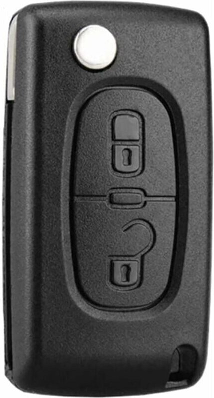 Thumbnail - ZVD - 2 Boutons Coque Clé Compatible CE0523 clé à Rabat Pliable pour Peugeot 207 307 308 407 408 3008 5008 Citroen C2 C3...