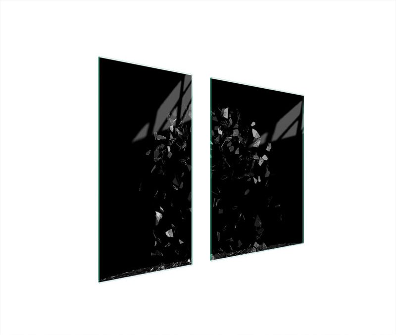 GLASSCHUTZPLATTE 75x52 SCHWARZ