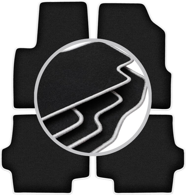 CARLUX-SILVER Autofußmatten für: Chrysler Pacifica SUV (2003-2008)