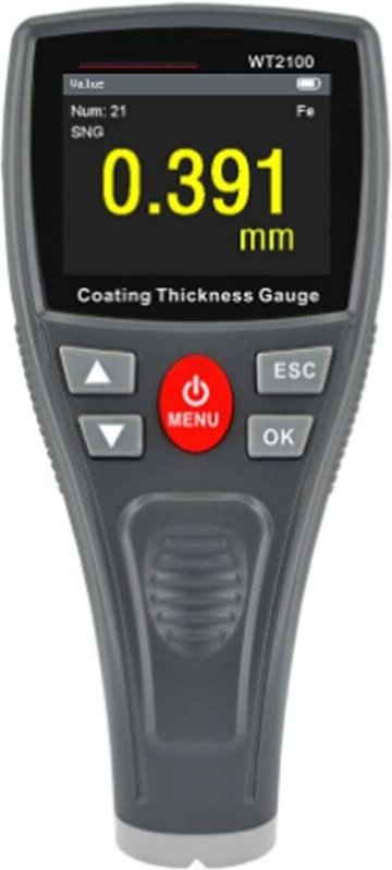 WT2100 3-in-1-Messgerät, Mini-Digital-Beschichtungsfilmdickenmessgerät, Autolacktester, Farb-LCD-Display