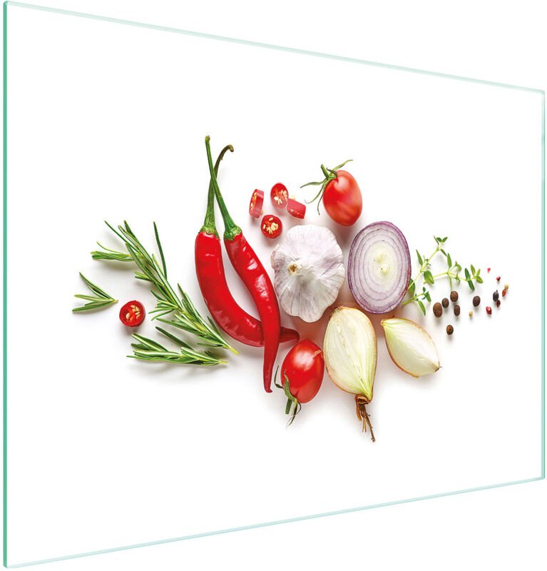 Glasschneidebrett 30x22 Gemüse