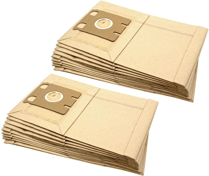 vhbw 20x Staubbeutel Ersatz für Wolf 0570 für Staubsauger - Typ E 30,5cm x 19,5cm Sandfarben